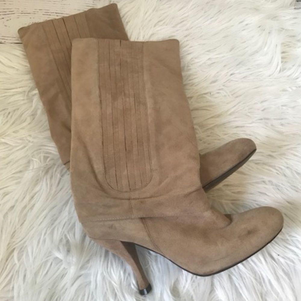 Elizabeth and James mane leather mocha boots 6.5 - Picture 4 of 8